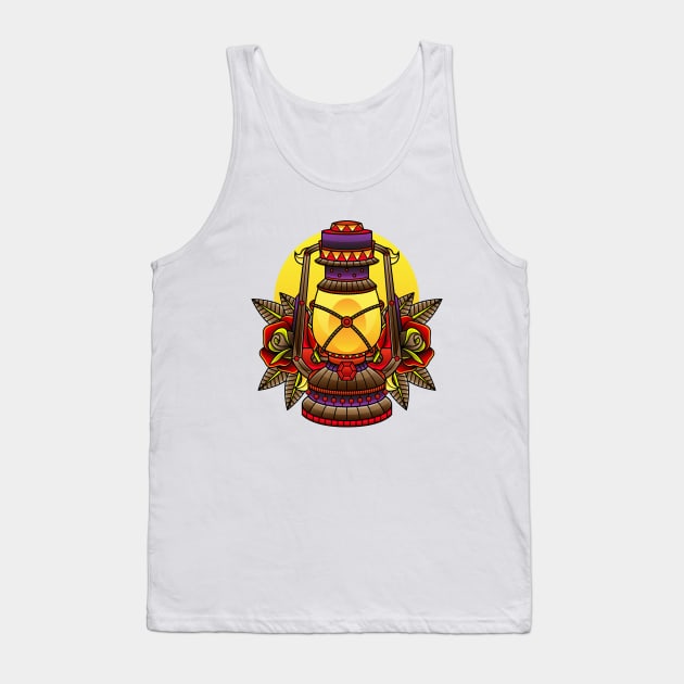 Oil lamp traditional Tank Top by Mako Design 